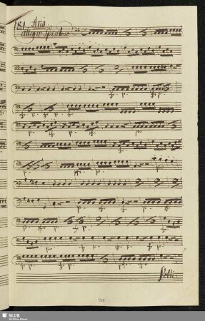 181. Aria: Ha un bel labbro vezzoso vermiglio / Piccinni, N.