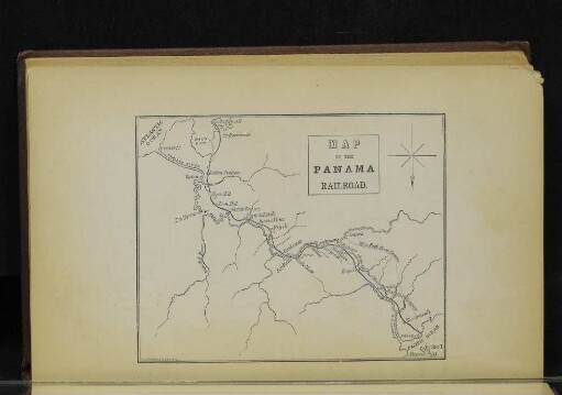 Map of the Panama Railroad.