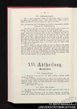 XVI. Abtheilung. Marmeladen.