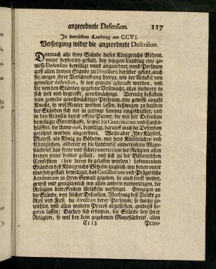 117-119, Versorgung wider die angeordnete Defension