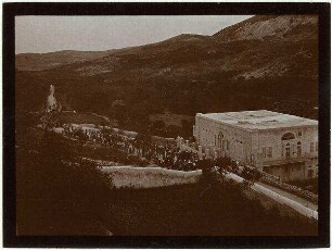 Russische Pilger am Westende v. nablus