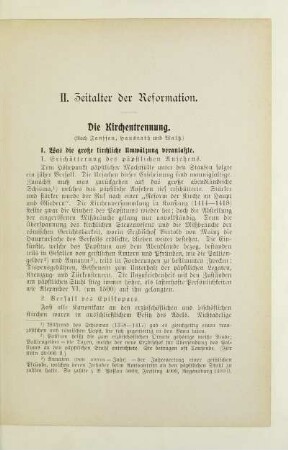 II. Zeitalter der Reformation
