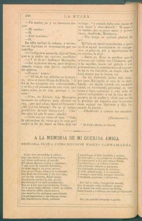 A la memoria de mi querida amiga señora doña Concepción París Santamaría.