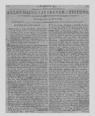 Geschichts- und Staats-Blätter der gegenwärtigen Zeitläufe. Nr. 1-2. Deutschland [i.e. Leipzig: Weygand] 1798