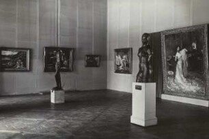 Schloss Pillnitz, Bergpalais, Zimmer : Neuere Meister (Slevogt - Corinth). Interimsquartier der Dresdner Gemäldegalerie in Schloss Pillnitz