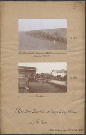 In Serbien: Erbeutete serbische Mörser und Feldkanonen mit Munition Krusevac 08.12.1915