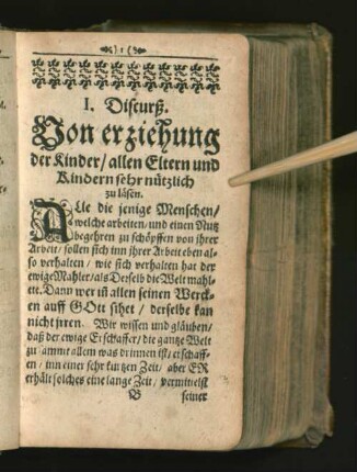 I. Discurß.