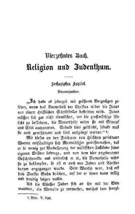 Sechzigstes Kapitel. Emancipation