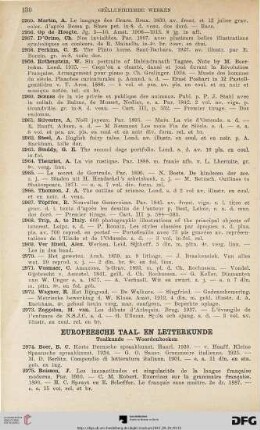 Europeesche Taal- en Letterkunde (Nr. 2974-3306)