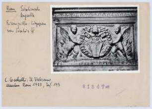 Rom, Sixtinische Kapelle, Eisengitter, Wappen von Sixtus IV (Diakartei)