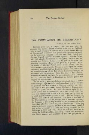 The Truth About the German Navy.