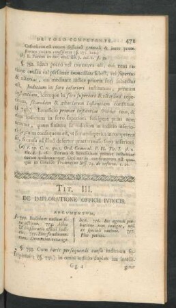 Tit. III. De Imploratione Officii Iudicis