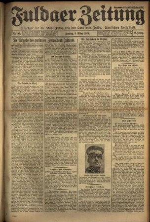 Ausgabe vom Freitag, den 08. März 1929.