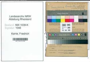 Entnazifizierung Friedrich Karrie , geb. 11.12.1900 (Bahnbeamter)