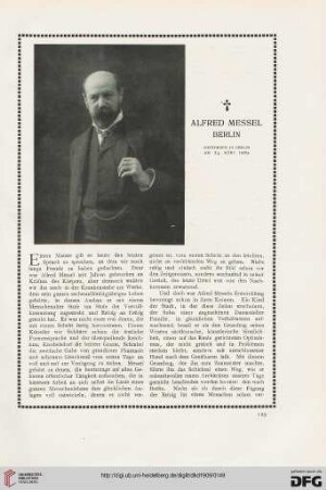 Alfred Messel Berlin: gestorben in Berlin am 24. März 1909