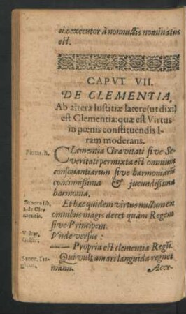 Caput VII. De Clementia.