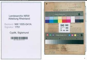Entnazifizierung Sigismund Cyplik , geb. 26.03.1913 (Kaufm.Angestellter)