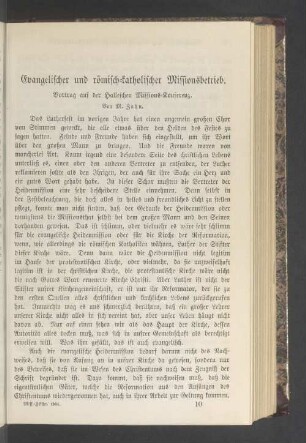 Evangelischer und römisch-katholischer Missionbetrieb