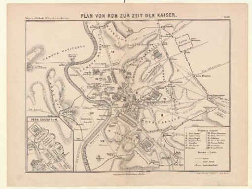 Tafel XXVI. Plan von Rom zur Zeit der Kaiser