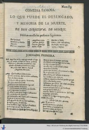 Lo Que Puede El Desengaño, Y Memoria De La Muerte