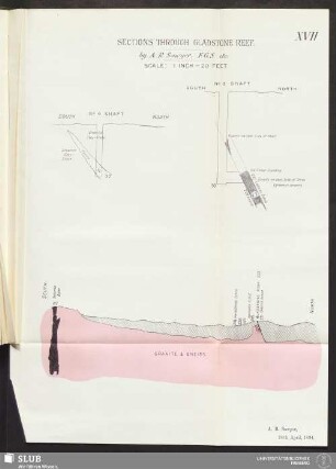 XVII. Sections through Gladstone Reef