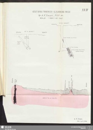 XVII. Sections through Gladstone Reef