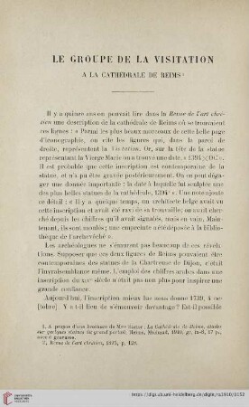 4.F.15.1910: Le groupe de la visitation a la cathédrale de Reims