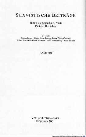 Semantische Variabilität der russischen politischen Lexik im zwanzigsten Jahrhundert