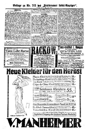 Beilage zu Nr. 213