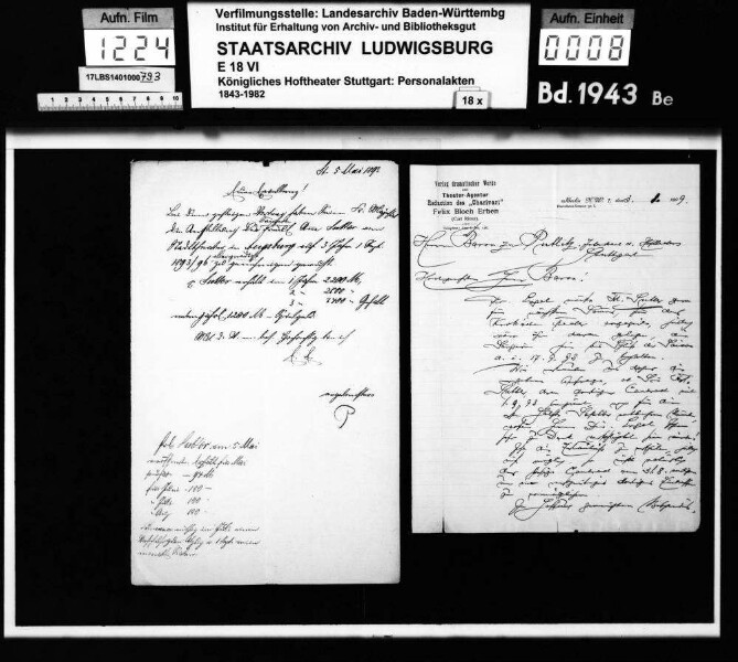 Sutter, Anna (*26.11.1871 in Wil, Kanton St. Gallen +29.06.1910 in Stuttgart); Kammersängerin; ausgesch.: 1910