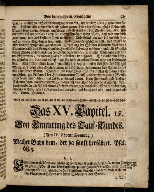 215-231, Das XV. Capitel