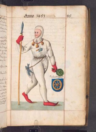 Schembartläufer und Wappen Endres Wagner