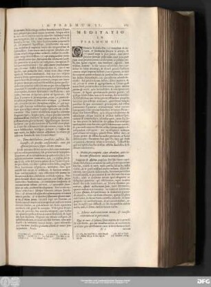 Meditatio In Psalmum CII.