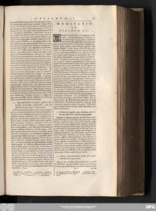 Meditatio In Psalmum CII.