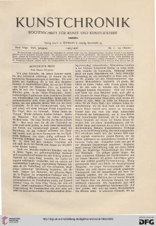 Heft 1 (13. Oktober 1905)