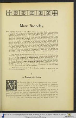I. La France du Poète.