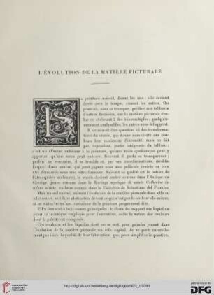 5. Pér. 7.1923: L' évolution de la matière picturale
