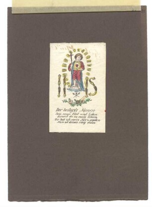 Darstellung des Jesuskindes (kleines Andachtsbild)