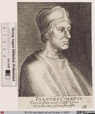 Bildnis John Colet (lat. Joannes Coletus)