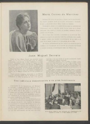 María Correa de Martínez [y] Juan Miguel Serrato