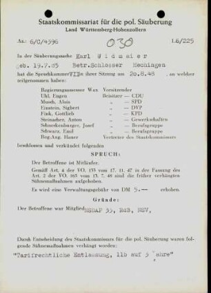 Widmaier, Karl