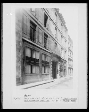 Departement des travaux publics