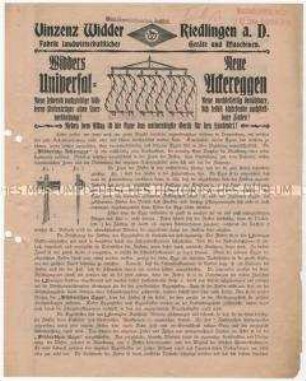 Universelle Ackereggen der Firma Widder