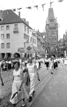 Freiburg: Festzug der Turner; Turnverband