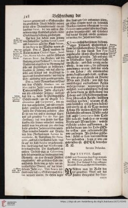 Das XXXVIII. Capitel
