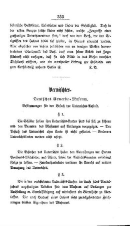 Vermischtes : Deutsches Gewerbe-Museum