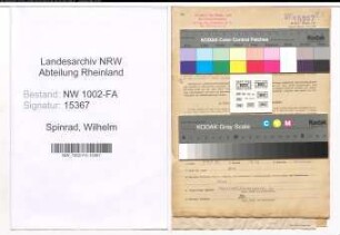 Entnazifizierung Wilhelm Spinrad, geb. 04.12.1907 (Weinhaendler)
