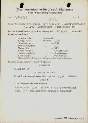 Stähle, Eugen