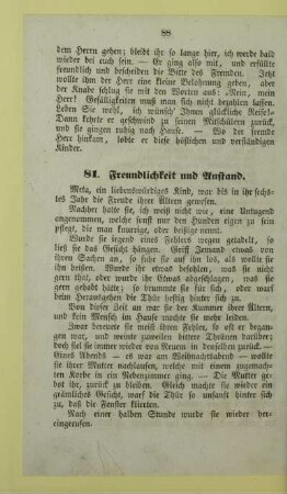 81. Freundlichkeit und Anstand