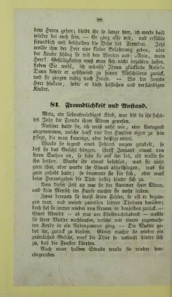81. Freundlichkeit und Anstand
